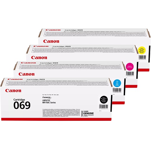 4 Pack Canon CART069 Genuine Toner Cartridges