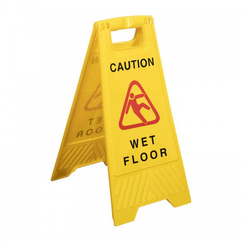 CleanLink Safety Sign Wet Floor Yellow