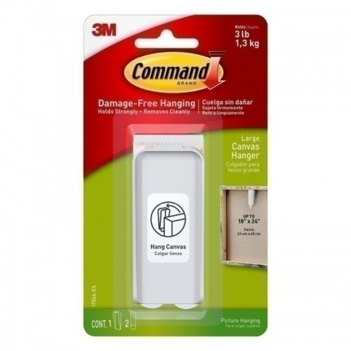 Command 17044-ES Large Canvas Hangers - Box of 4