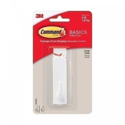 Command 17503 Large White Basic Hook - Box of 12