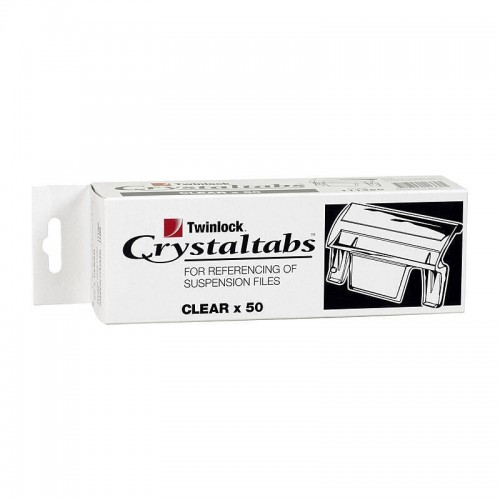 Crystalfile Clear Tabs - Pack of 50