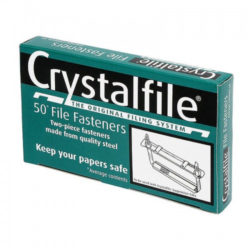 Crystalfile File Fastener 80mm - Pack of 50