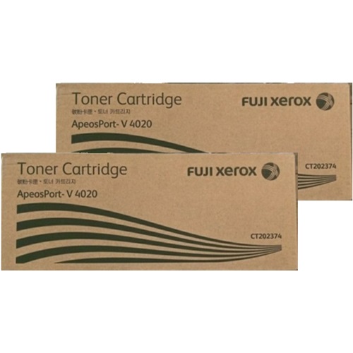 2 Pack Fuji Xerox CT202374 Genuine Toner Cartridges