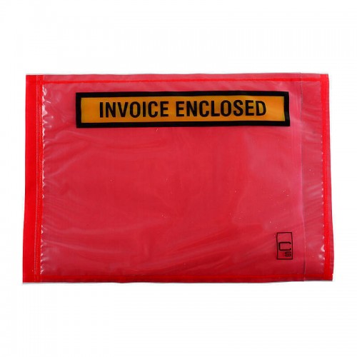 Cumberland Packaged Envelope Invoice Enclosed Red 165 x 115 - Box of 1000