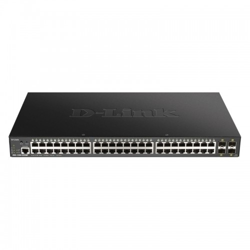 D-Link 52-Port Gigabit Smart Managed PoE Switch with 48 RJ45 and 4 SFP+ 10G Ports