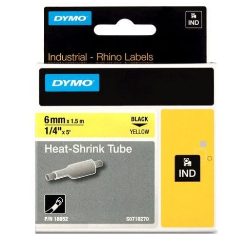 DYMO 18052 Black on Yellow Label Tape