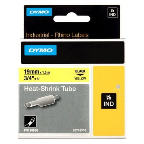 DYMO 18058 Black on Yellow Label Tape