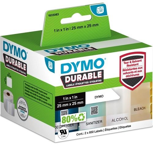 DYMO 1933083 Black on White Label Tape