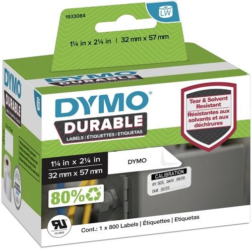 DYMO 1933084 Black on White Label Tape