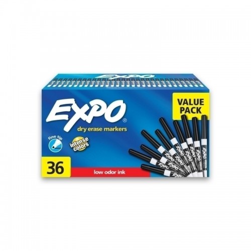 Expo Dry Erase Whiteboard Marker FT Black - Box of 36