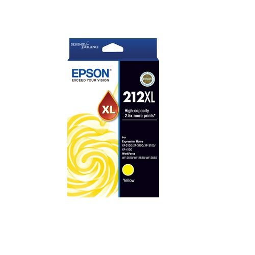 Epson 212XL Yellow High Yield Genuine Ink Cartridge (C13T02X492)