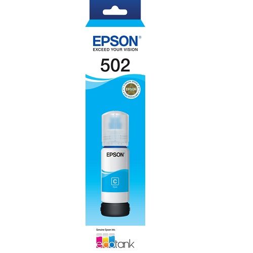 Epson T502 Cyan Genuine Ink Bottle