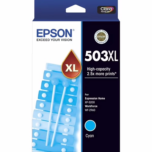 Epson 503XL Cyan High Yield Genuine Ink Cartridge