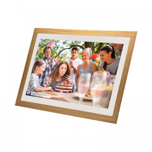 Jackson Frameo 15.6in Smart Photo Frame - White Oak