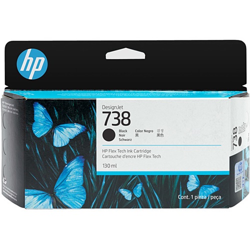 HP 738 Black Genuine Ink Cartridge (498P2A)