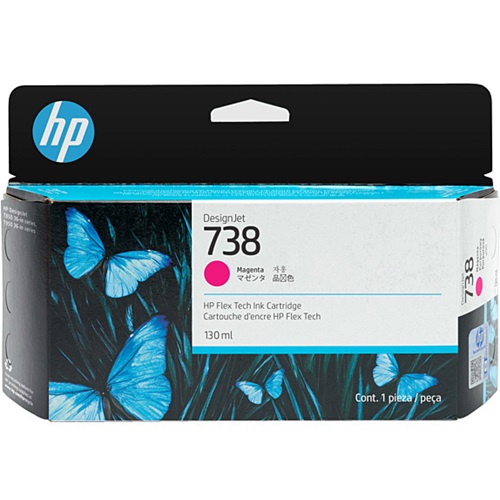 HP 738 Magenta Genuine Ink Cartridge (498N6A)