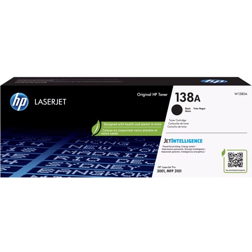 HP 138A Black Genuine Toner Cartridge (W1380A)