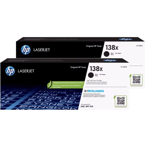 2 Pack HP 138X Genuine Toner Cartridges