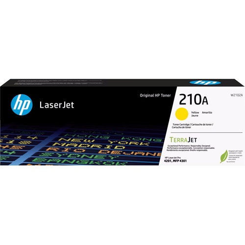 HP 210A Yellow Genuine Toner Cartridge (W2102A)