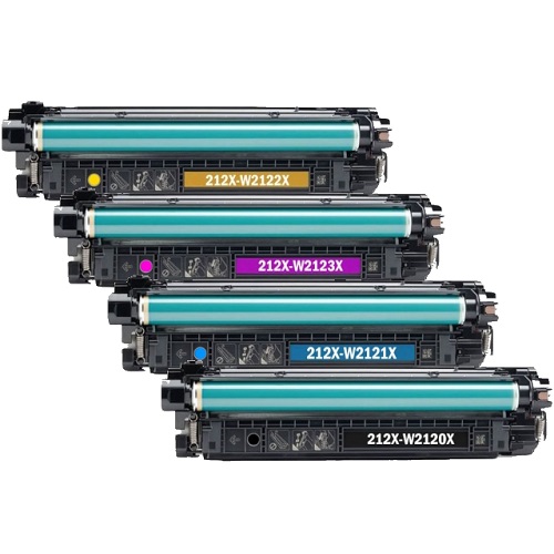 5 Pack HP Compatible 212X Toner Cartridges (W2120X-122X)