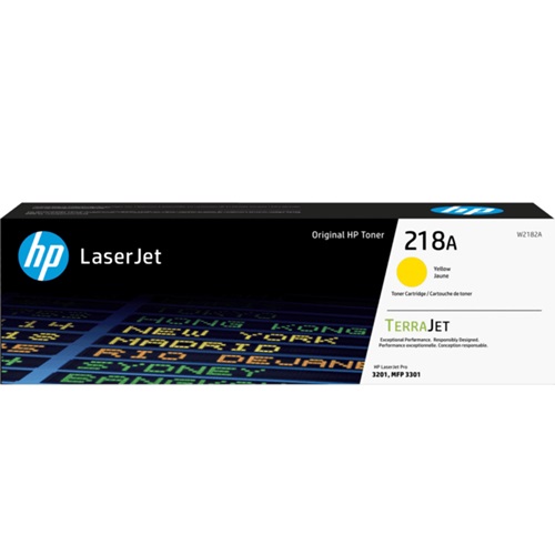 HP 218A Yellow Genuine Toner Cartridge (W2182A)