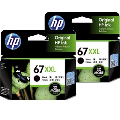 2 Pack HP 67XXL Genuine Ink Cartridges (3YM59AA)