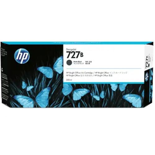 HP 727B Matte Black Extra High Yield Genuine Ink Cartridge (3WX19A)