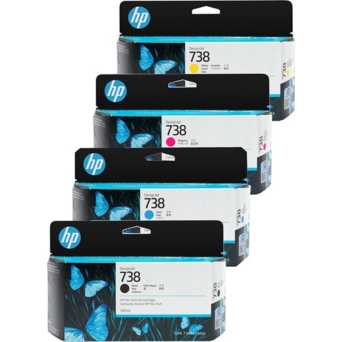 8 Pack HP 738 Genuine Ink Cartridges