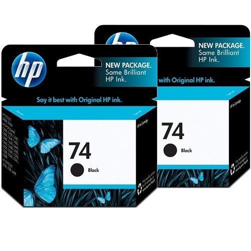 2 Pack HP 74 Genuine Ink Cartridges (CB335WA)