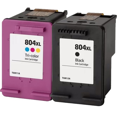 2 Pack HP Compatible 804XL Ink Cartridges (T6N11AA-12AA)