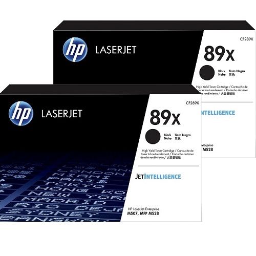 2 Pack HP 89X Genuine Toner Cartridges (CF289X)