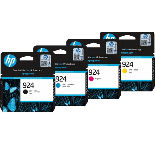 4 Pack HP 924 Genuine Ink Cartridges