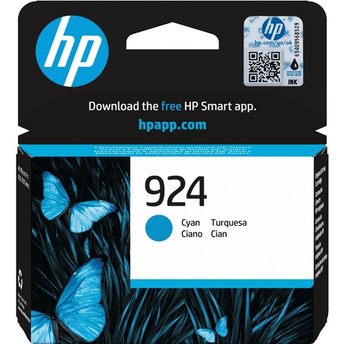 HP 924 Cyan Genuine Ink Cartridge (4K0U3NA)