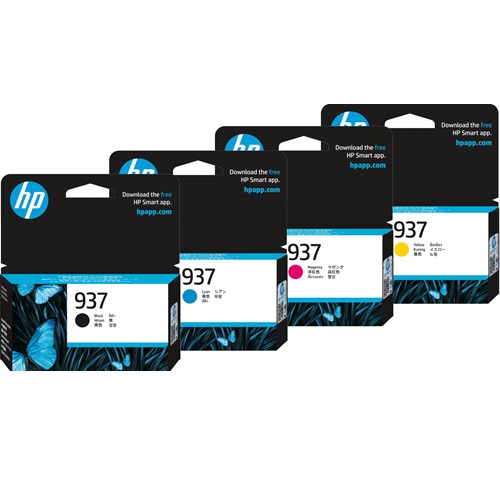 4 Pack HP 937 Genuine Ink Cartridges