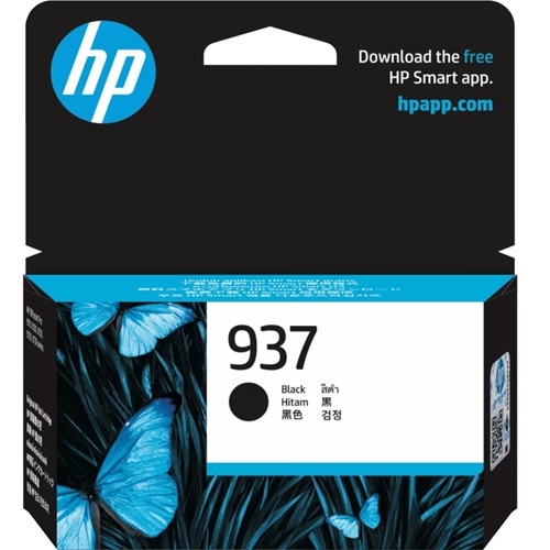 HP 937 Black Genuine Ink Cartridge (4S6W5NA)