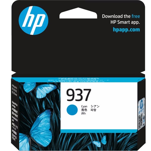 HP 937 Cyan Genuine Ink Cartridge (4S6W2NA)