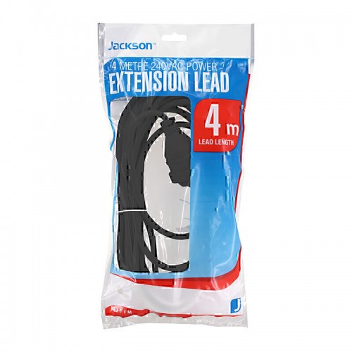 Jackson Extension Lead Power Cable 4m Black