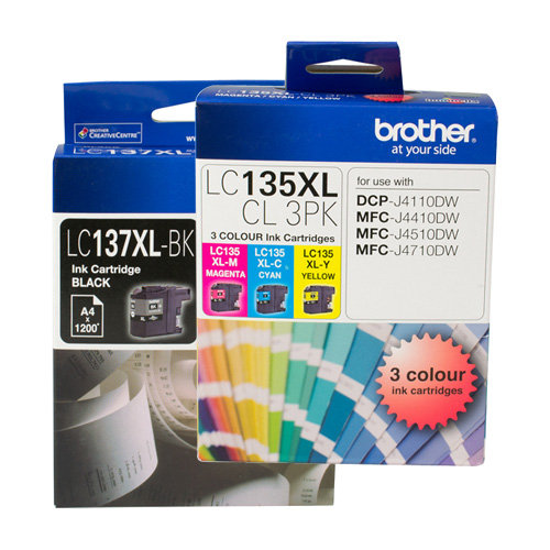 8 Pack Brother LC137XL/LC135XL Genuine Ink Cartridges