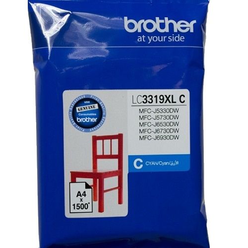 Brother LC3319XLC Cyan High Yield Genuine Ink Cartridge