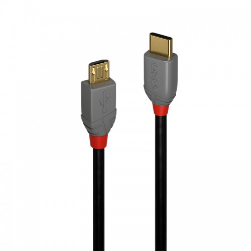 Lindy 0.5m USB-C 2.0 to Micro-B Cable - Anthra Line