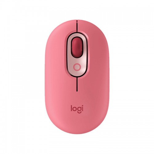 Logitech POP Wireless Mouse with Emoji Button Function - Heartbreaker Rose