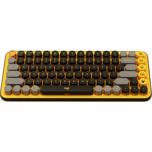 Logitech POP Keys Wireless Mechanical Emoji Keyboard - Blast Yellow