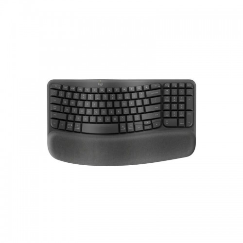 Logitech Wave Keys Wireless Ergonomic Keyboard - Graphite