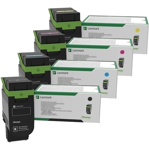 4 Pack Lexmark 75M10 Genuine Toner Cartridges