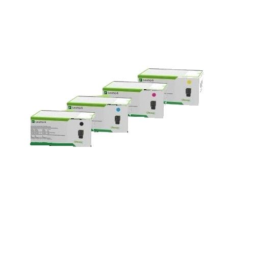 4 Pack Lexmark 78C6X Genuine Toner Cartridges