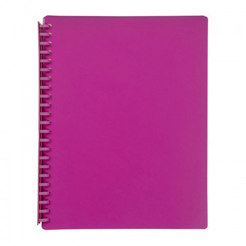 Marbig Refillable Display Book 20 Pocket Pink