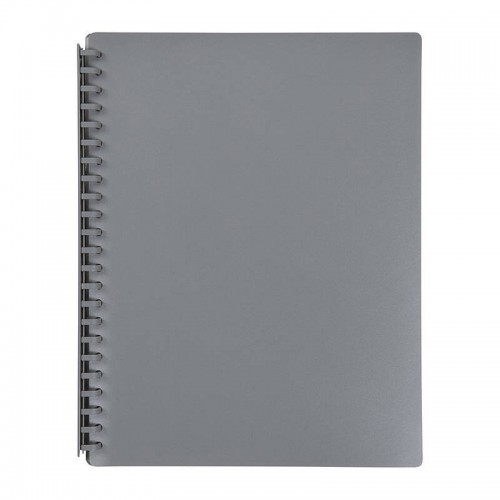 Marbig Refillable Display Book 20 Pocket Grey