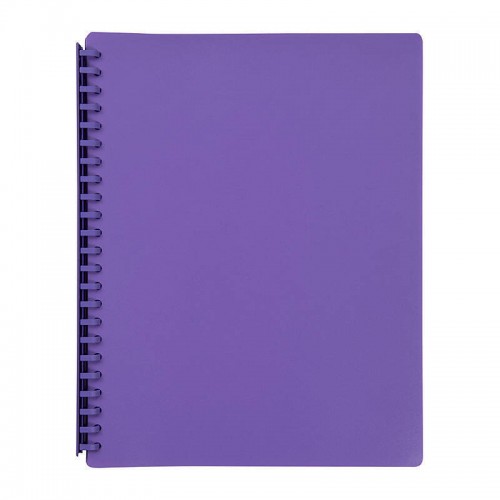 Marbig Refillable Display Book 20 Pocket Purple