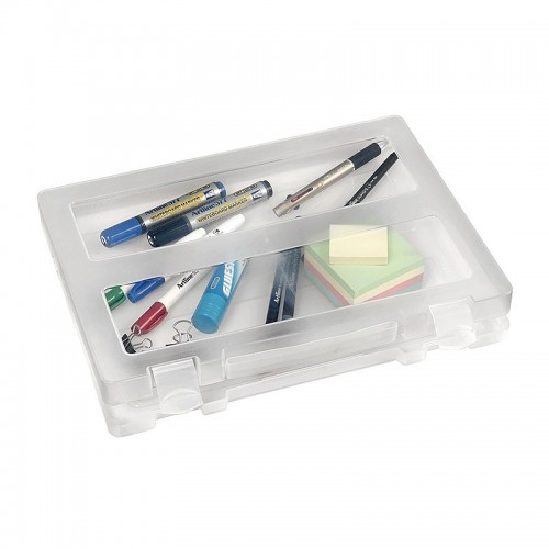 Marbig Plastic Clear Case A4 with Handle