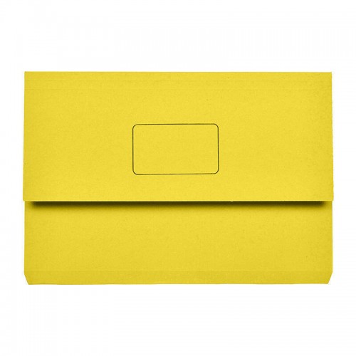 Marbig Slimpick Foolscap Document Wallet Yellow